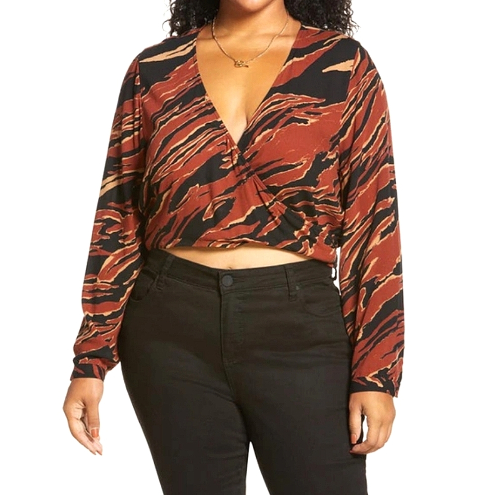 BP. Long sleeve crop top
